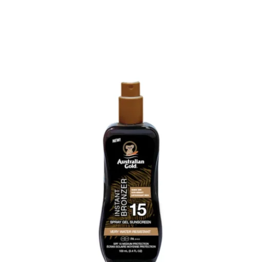 Spray Gels Sunscreen SPF 15 con effetto Bronze
