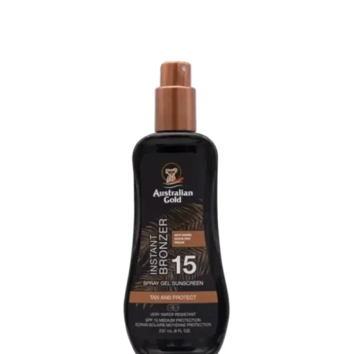 Spray Gels Sunscreen SPF 15 con effetto Bronze