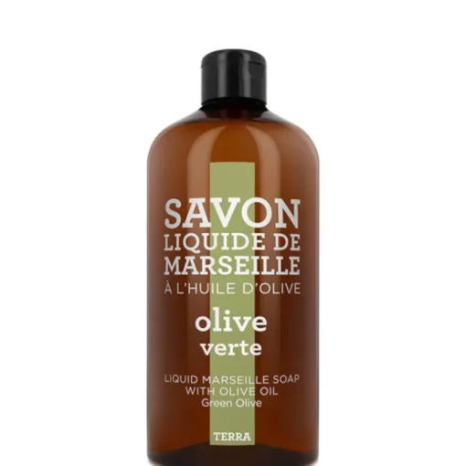 TERRA - Olive Verte Savon Liquide de Marseille Recharge 1000 ML